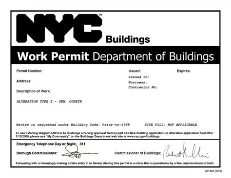 york city pa building permits